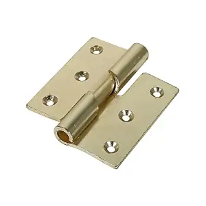 TIMCO Rising Butt Hinges Right Hand Steel Electro Brass - 75 x 72