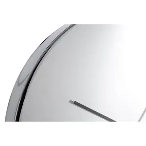 Interiors by Premier Bailie Chrome/Mirror Wall Clock