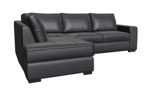 Furniture Stop - Amoroso Leather Corner Sofa