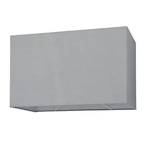 Luminosa Rectangular Shade Grey Fabric 1 Light IP20 - E27