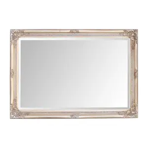 Andrews Flat Wall Mirror Champagne / 100cm x 70cm W