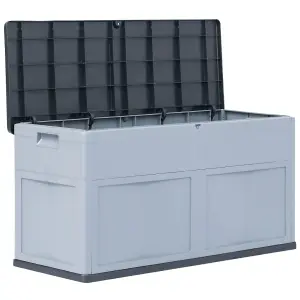 Berkfield Garden Storage Box 320 L Grey Black