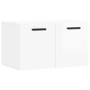 Berkfield Wall Cabinet High Gloss White 60x36.5x35 cm Engineered Wood