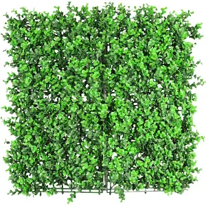 Primrose Buxus Artificial Hedge Outdoor Patio Fence Panel 50cm x 50cm