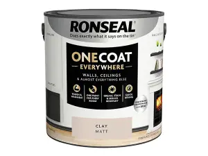 Ronseal One Coat Evrywhere Matt Paint 2.5L  Clay