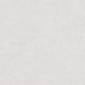 Galerie Natural Fx Silver Grey Hessian Embossed Wallpaper