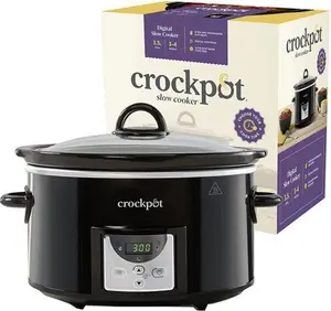 Crockpot 3.5L Digital Slow Cooker - Black