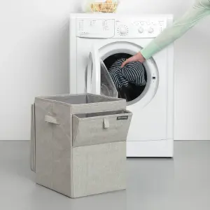 Brabantia Grey Fabric Medium Laundry box, 35L