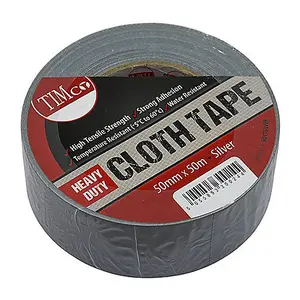 TIMCO Heavy Duty Cloth Tape Silver - 50m x 50mm