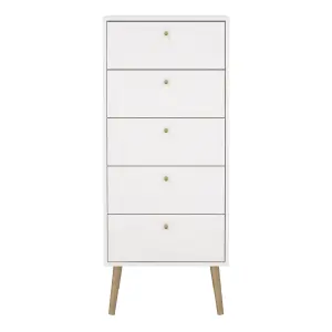 Cumbria Narrow Chest with 5 Drawers