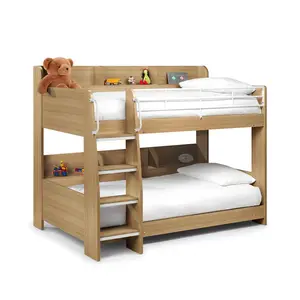 Abby Single (3') Standard Bunk Bed with Bookcase Brown