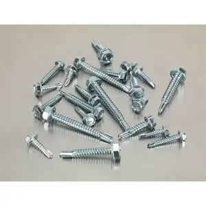 410 Piece Self Drilling Screw Assortment - Zinc Plated Hex Head Collection