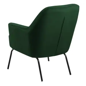 Melissa Lounge Chair in Forest Green