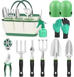 11 Pieces Gardening Tools, Stainless Steel Tools Set Hand Tools Gift Kit Heavy