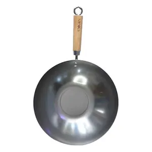 Stoven 30cm Heavy Gauge Carbon Steel Wok