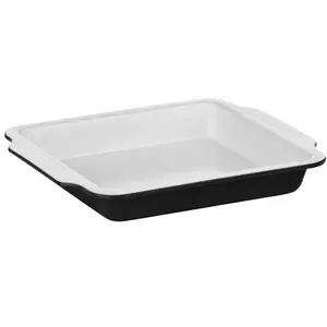 Rectangular Non-Stick Baking Dish Black/White