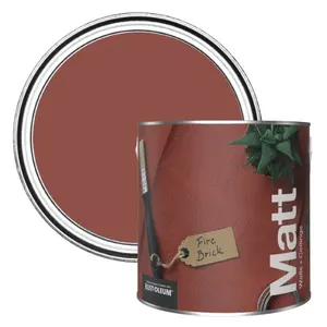 Rust-Oleum Washable Matt Wall Paint - Fire Brick 2.5L