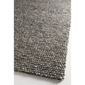 GoodHome Budwig Dark grey Large Rug, (L)230cm x (W)160cm