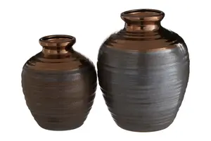 Interiors by Premier Zamak Large Barrel Vase