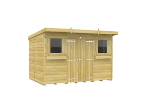 DIY Sheds 10x7 Pent Summer Shed Loglap