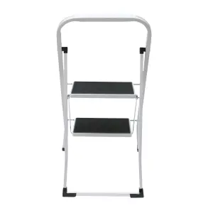 Oypla Foldable 2 Step Ladder Stepladder Non Slip Tread Safety Steel