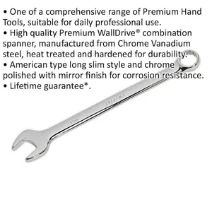 Premium 30mm Chrome Vanadium Steel Combination Spanner - Long Slim Design