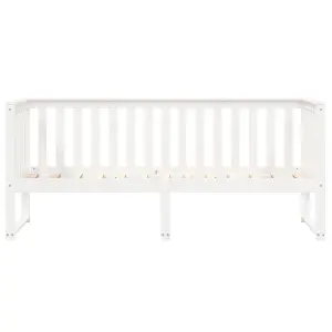 Berkfield Day Bed White 80x200 cm Solid Wood Pine