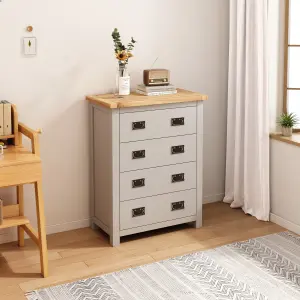 Argenta 4 Drawer Chest of Drawers Bras Drop Handle