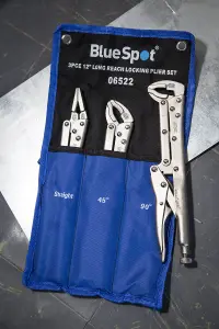 Blue Spot Tools - 3PCE 300mm (12") Extra Long Locking Grips