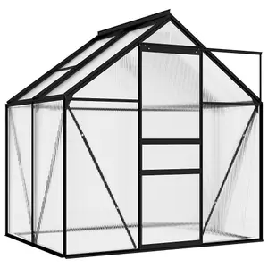 Berkfield Greenhouse Anthracite Aluminium 2.47 m2