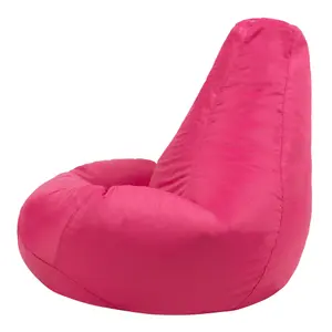 Veeva Recliner Indoor Outdoor Bean Bag Pink Bean Bag Chair