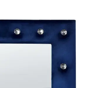 Standing Mirror ANSOUIS Velvet Navy Blue