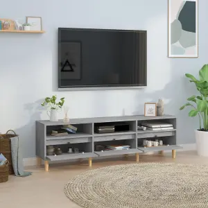 Berkfield TV Cabinet Concrete Grey 150x30x44.5 cm Engineered Wood