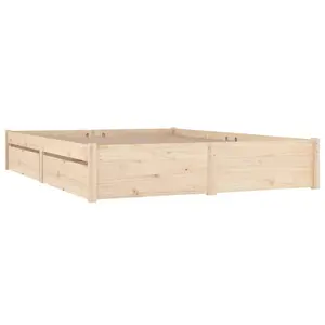 Berkfield Bed Frame with Drawers 150x200 cm 5FT King Size