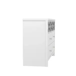 GFW Arianna 3+4 Drawer Chest White