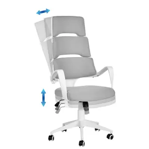 Beliani Modern Office Chair Grey GRANDIOSE