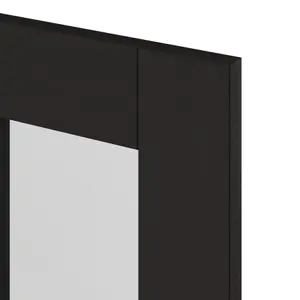 GoodHome Verbena Matt charcoal Glazed Cabinet door (W)300mm (H)715mm (T)20mm