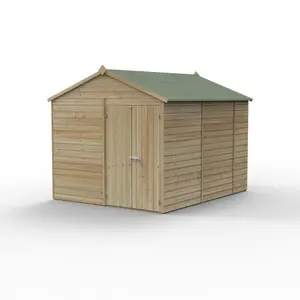 Beckwood 8x10 Apex Shed - No Windows - Double Door