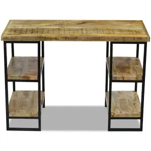 Berkfield Office Desk Mango Wood 110x50x76 cm