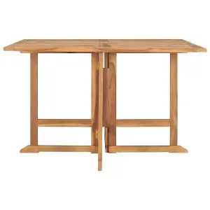 Berkfield Folding Garden Dining Table 110x110x75 cm Solid Wood Teak