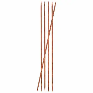 Ginger: Knitting Pins: Double-Ended: 20cm x 3.75mm: Set of 5