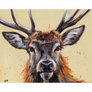 Louise Brown Huey Canvas Print Multicoloured (40cm x 50cm)