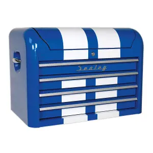 4 Drawer Retro Style Tool Chest / Top Box Module (Sealey AP28102BWS)