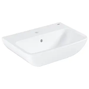 Grohe Start Edge Alpine White D-shaped Wall-mounted Vanity Basin (W)55cm