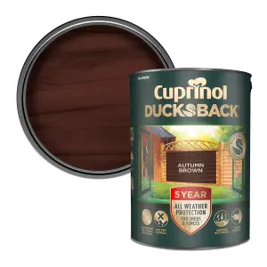 Cuprinol 5 year ducksback Autumn brown Fence & shed Treatment, 5L