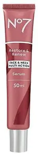 No7 Restore & Renew Face & Neck Multi Action Serum 50Ml