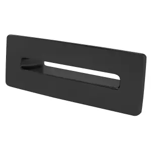 Rectangular Black Bathroom Basin Overflow Cover