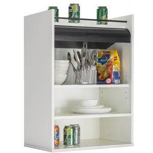 Eoin Kitchen Pantry White/Black