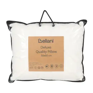 Bed Pillow TRIGLAV High 50 x 60 cm White