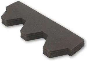 Premium Asphalt Roof Shingles 25 Pcs - Graphite Hexagonal Roofing Felt 3sqm- 31.5 x 12.4 Weatherproof, Heavy-Duty Roofing Material